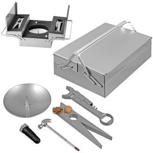 Набор для вина  "Крепкий орешек" из 5  предметов; серебристый; 26х18х9,2 см; металл