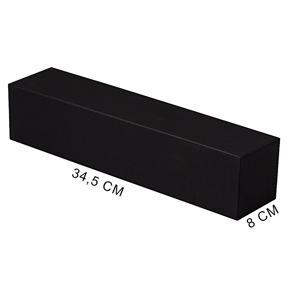 Коробка подарочная Solution, черная, размер 34,5*8*7