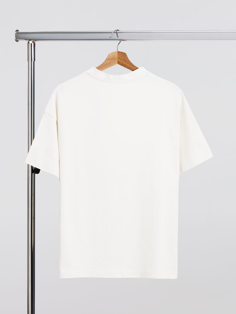 Футболка оверсайз унисекс Sinkopa, молочно-белая, размер M/L