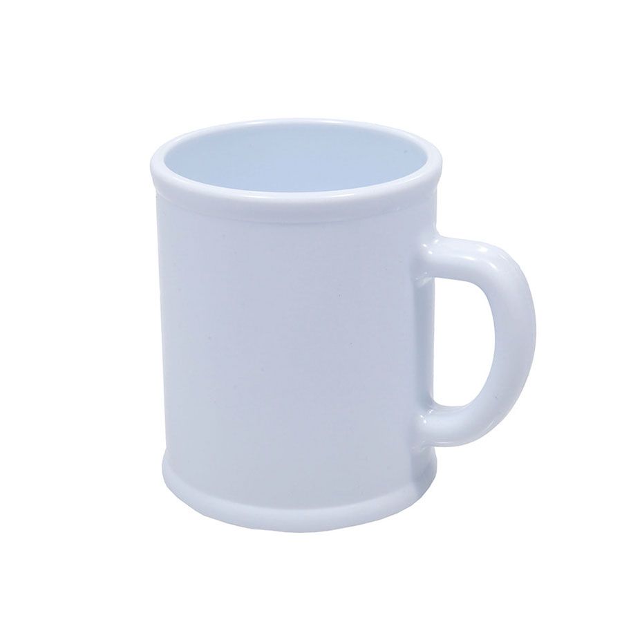 Кружка  "Радуга"; белая, D=7,9см, H=9,6см, 300мл; пластик; тампопечать