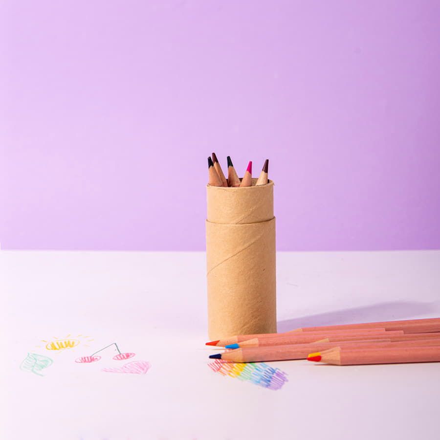 Цветные карандаши мини FLORA ,12 цветов