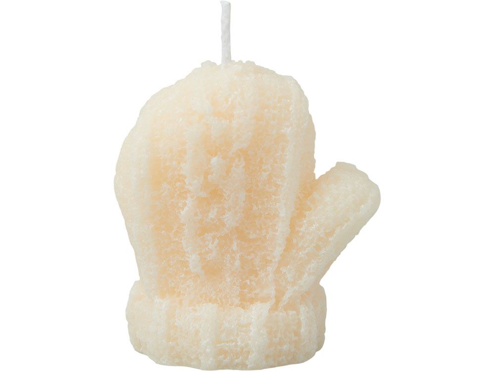 Свеча "Рукавичка", молочный