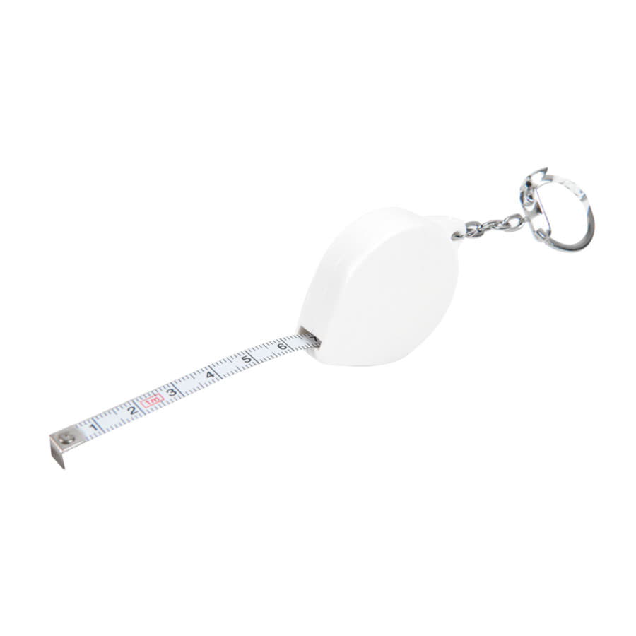 Брелок-рулетка  "Капля" (1 м); 5х3,7х1 см; пластик