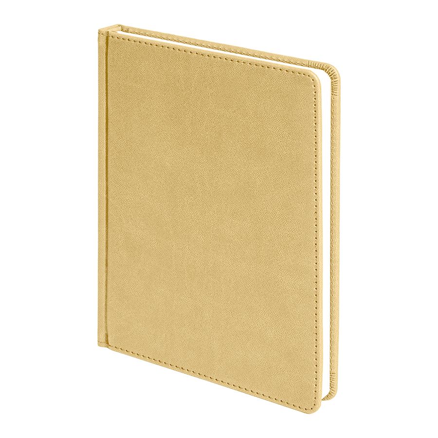 Ежедневник недатированный Bliss, А5,  бежевый, белый блок, без обреза