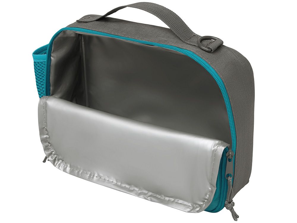 Изотермическая сумка-холодильник "Breeze New" для ланч-бокса, серый/голубой