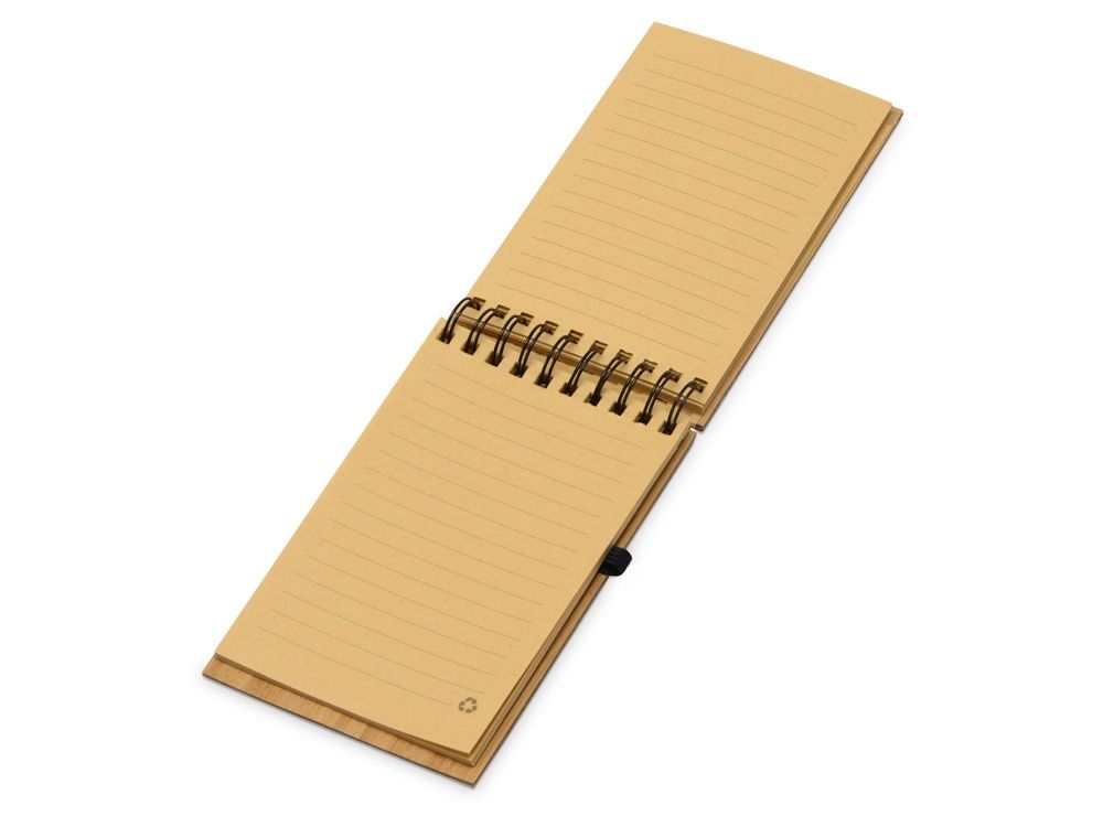 Блокнот B7 «Kawasaki» с обложкой из бамбука, натуральный