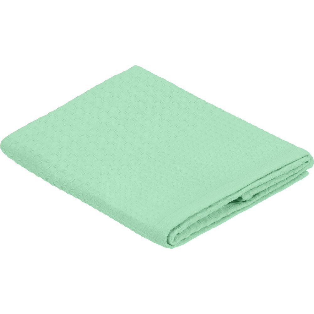 Полотенце вафельное «Деметра», малое, зеленое (зеленая мята)