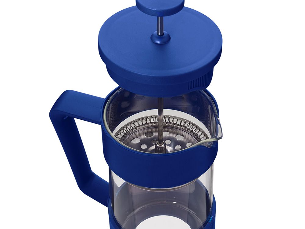 Пластиковый френч-пресс "Intense", 600мл, темно-синий