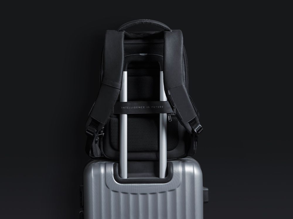 Водостойкий антикражный рюкзак Hipack для ноутбука 15.6", черный