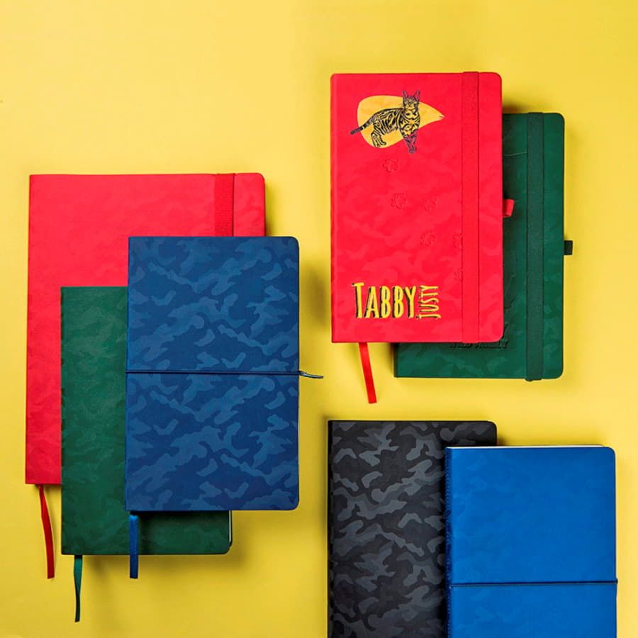 Бизнес-блокнот Tabby Biggy, гибкая обложка, в клетку, красный