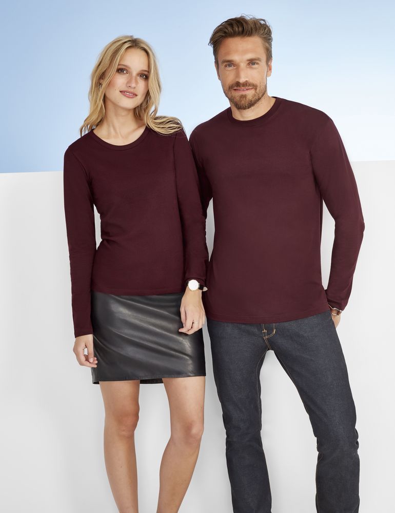 Футболка мужская с длинным рукавом Monarch 150 белая, размер S