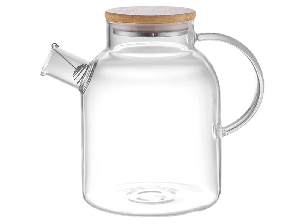 Стеклянный чайник с бамбуковой крышкой "Sencha M"