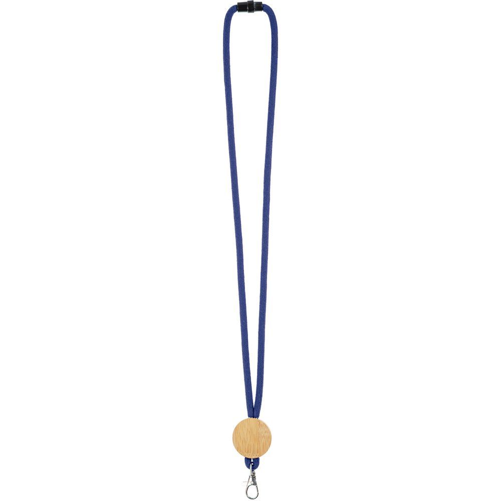 Шнурок для бейджа Tube Wood, синий