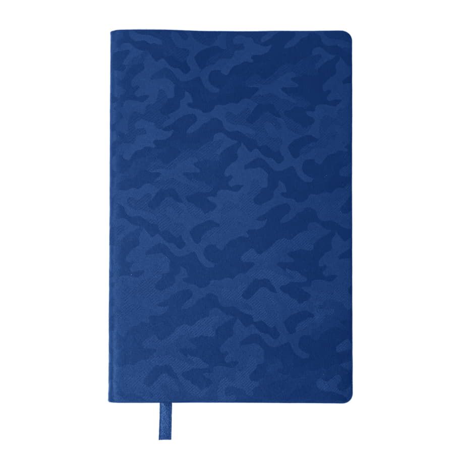 Бизнес-блокнот Tabby Funky, гибкая обложка, в линейку, темно-синий