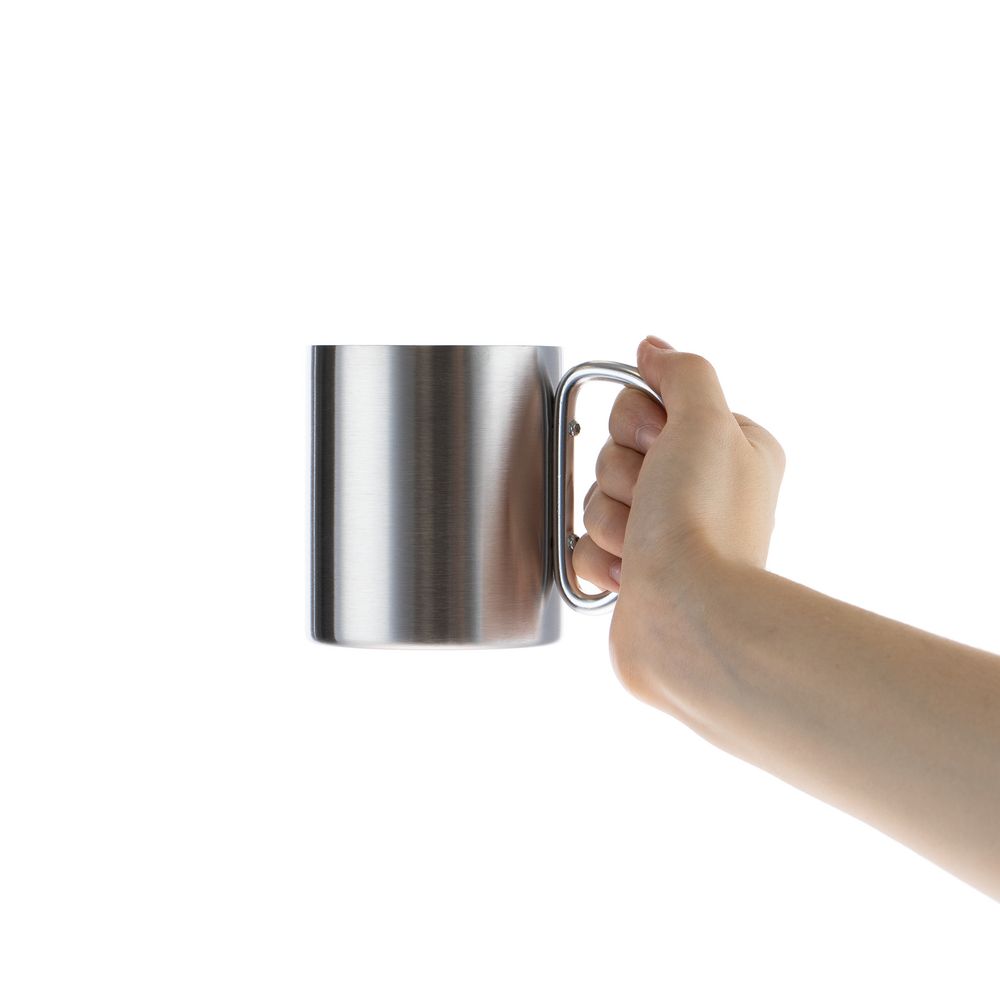 Кружка Trek, с серебристой ручкой-карабином Кружка Trek, с серебристой ручкой-карабином