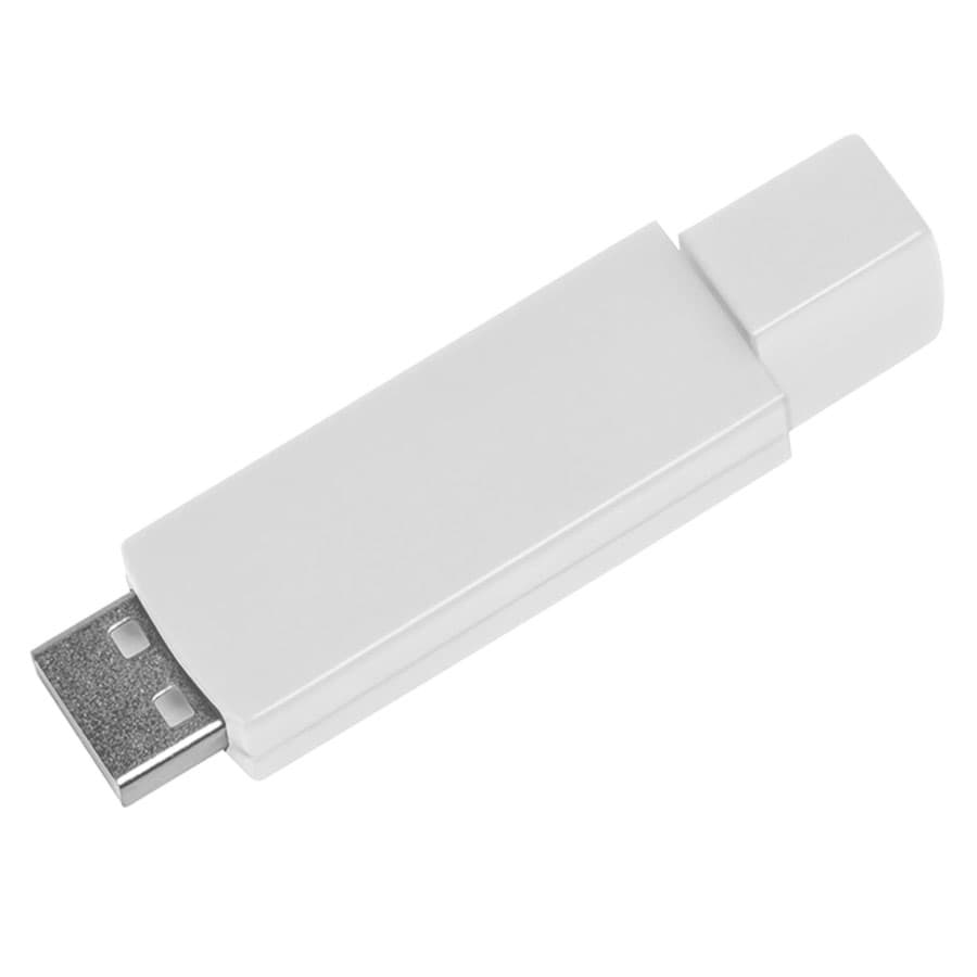 USB flash-карта "Twist" (8Гб),белая, 6х1,7х1см,пластик