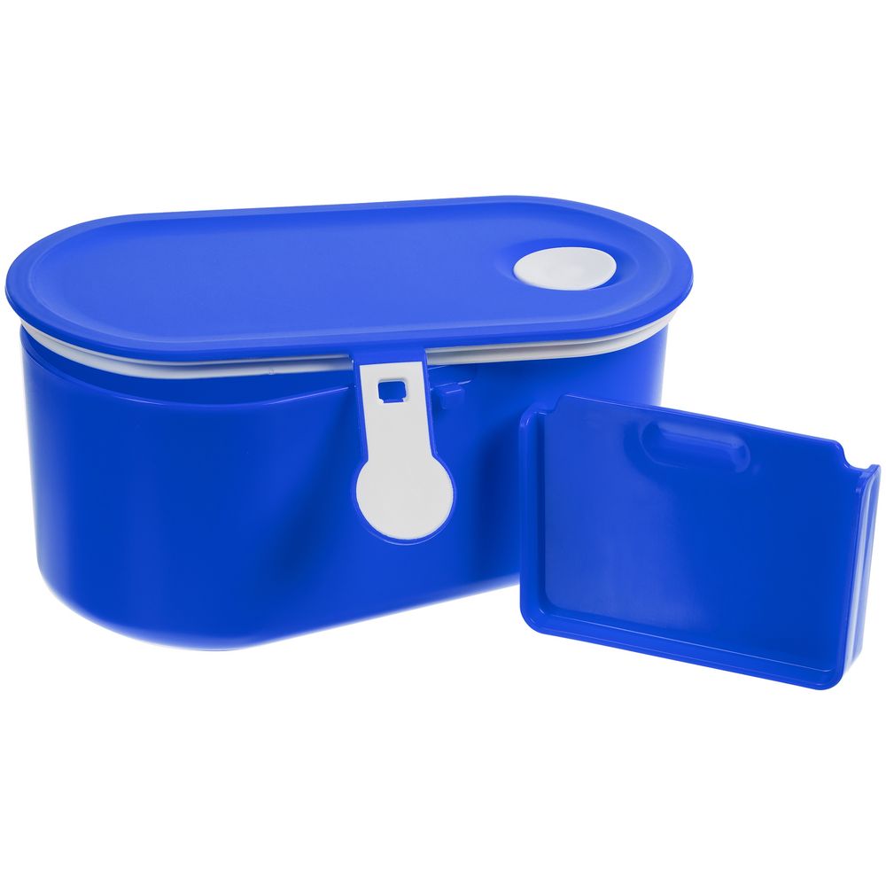 Ланчбокс Lunch Break, синий с белым Ланчбокс Lunch Break, синий с белым