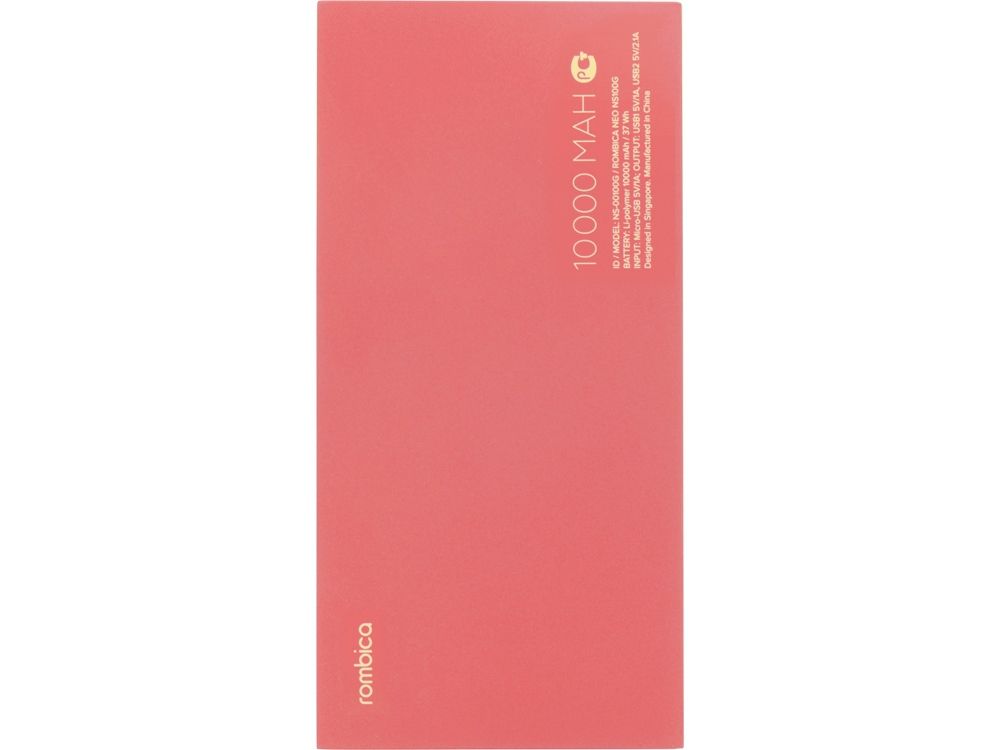 Внешний аккумулятор Rombica NEO NS100R, красный