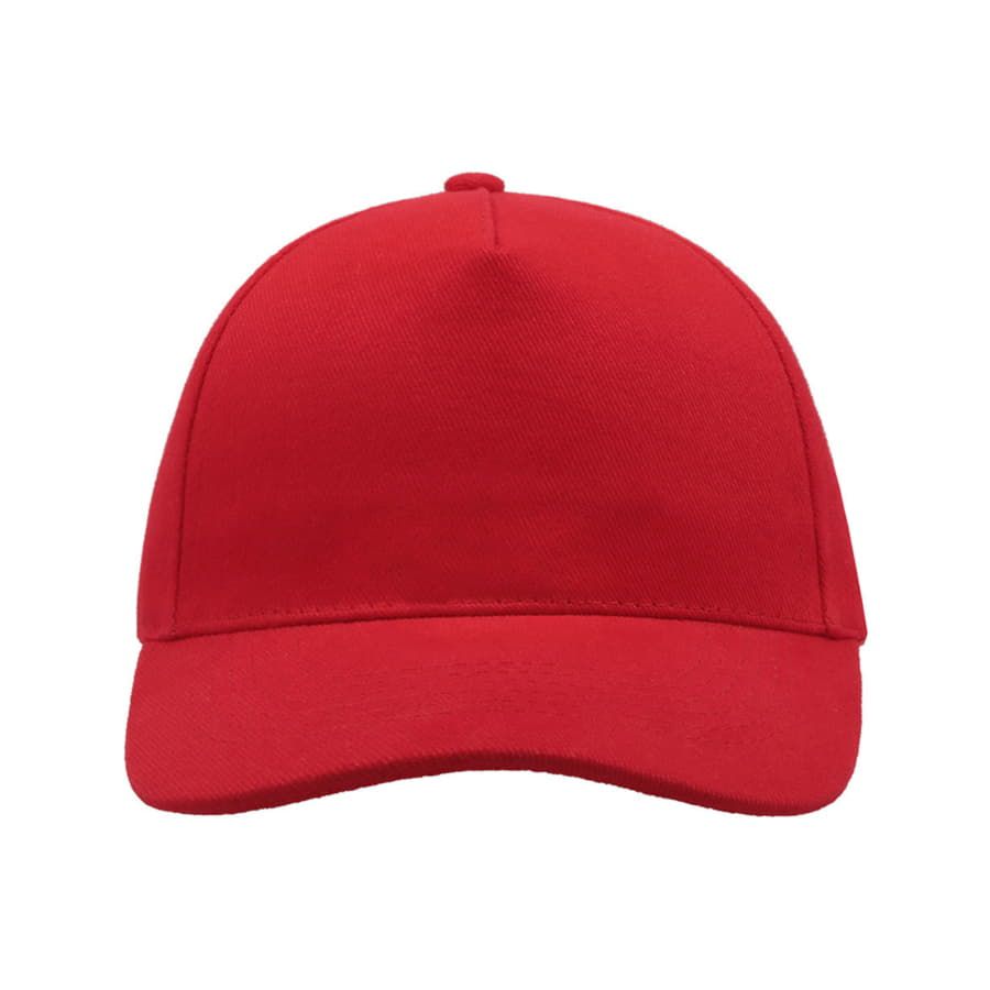 Бейсболка "LIBERTY FIVE BUCKLE", 5 клиньев,  застежка c металлической пряжкой; красный; 100% хлопок;