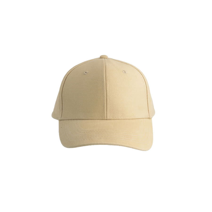Бейсболка "PILOT", 6 клиньев, металлическая застежка, бежевый, 100% хлопок; плотность 320 г/м2