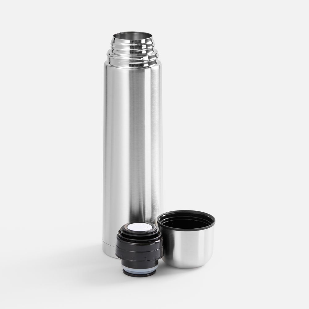 Термос Plain 1000, ver.2, серебристый