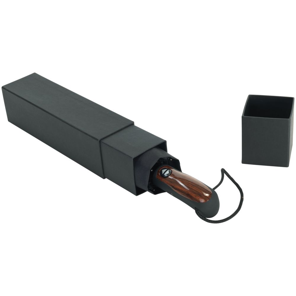 Зонт складной Stormmaster, черный Зонт складной Stormmaster, черный