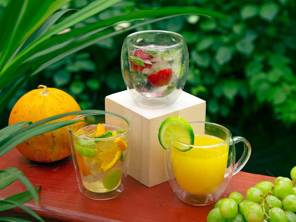 Кружка с двойными стенками «Mont Blanc» полукруглый, с ручкой 250 мл