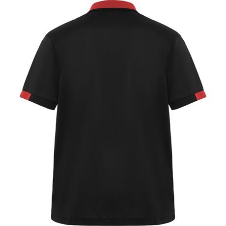 Футболка поло SAMURAI мужская, ЧЕРНЫЙ/КРАСНЫЙ S