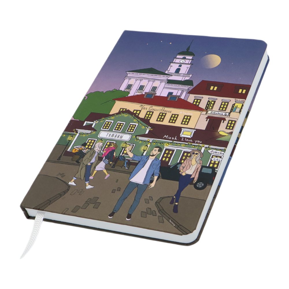 Записная книжка Dziuna Зыбицкая в клетку 10,5 x 16 см