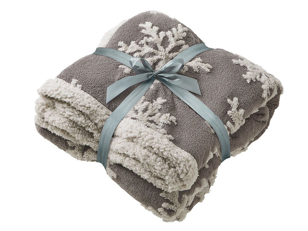 Плед Snowflake новогодний