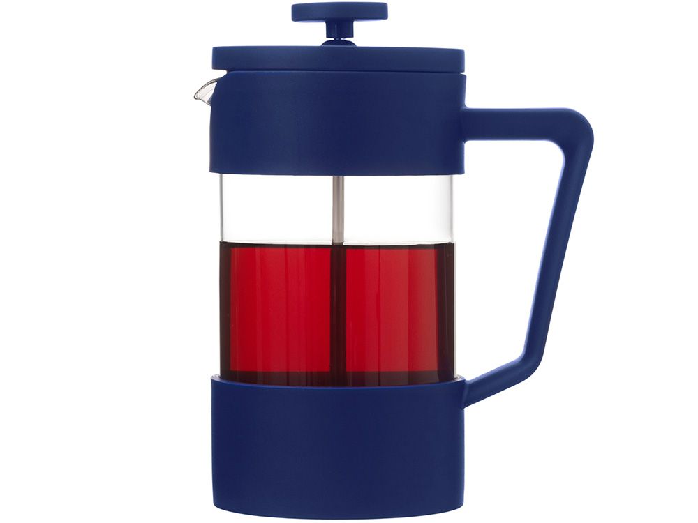 Пластиковый френч-пресс "Intense", 600мл, темно-синий