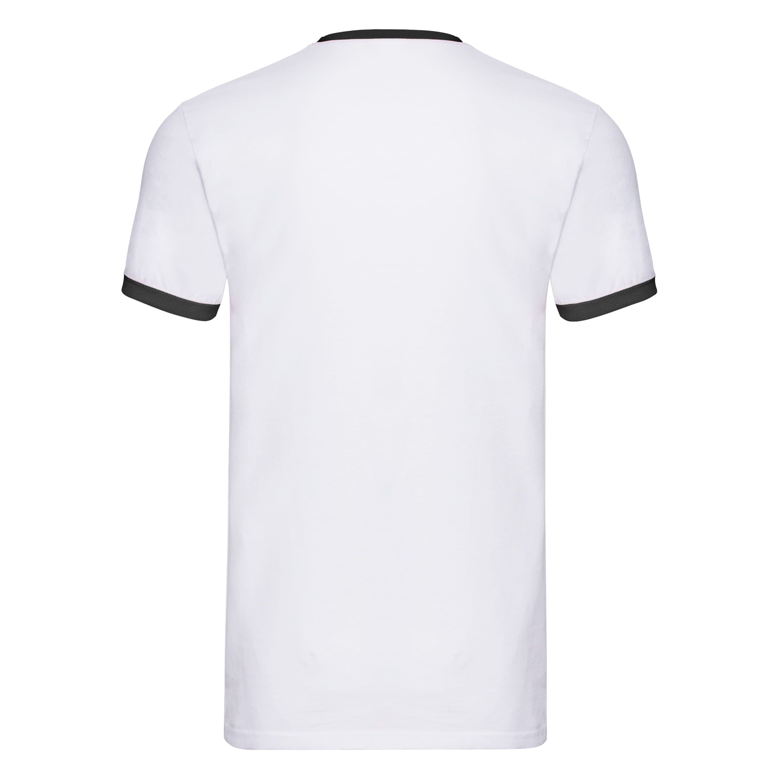 Футболка "Ringer T", белый с черным_S, 100% х/б, 160 г/м2