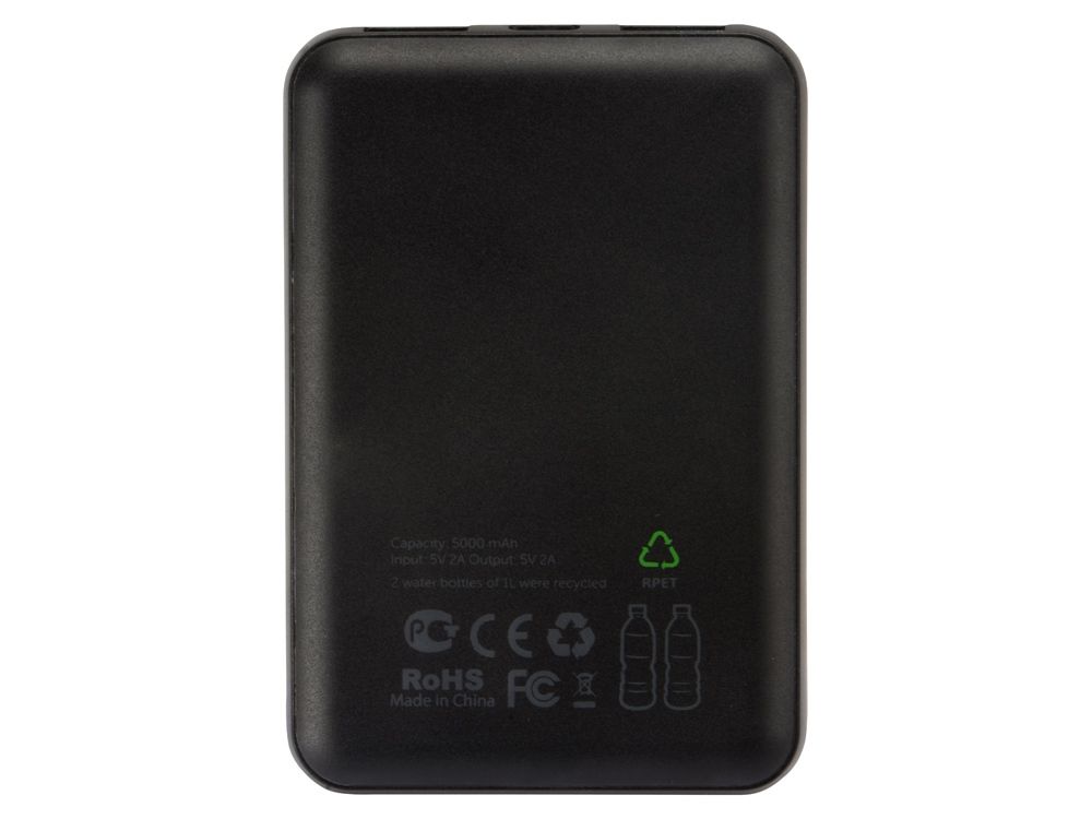 Внешний аккумулятор из rPET «Reborn», 5000 mAh