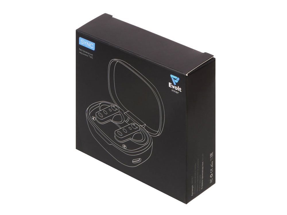 Беспроводные наушники TWS wireless "Sync", черный