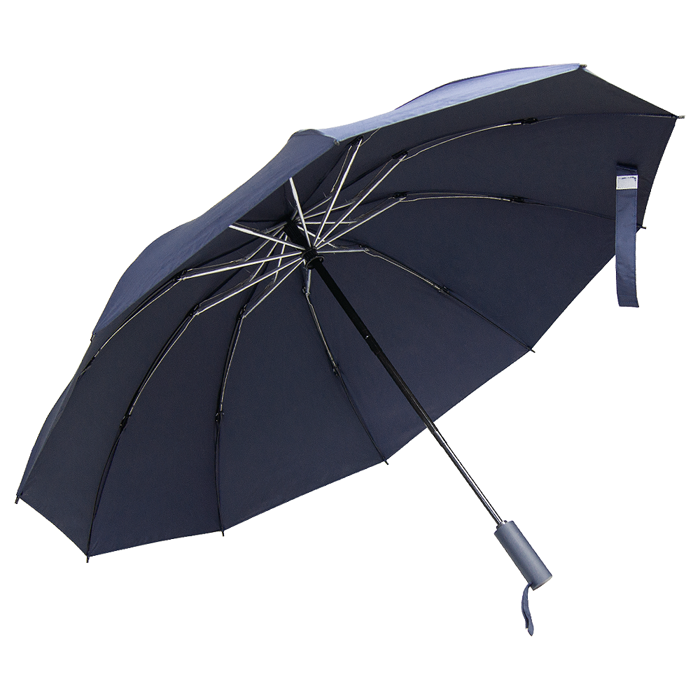 Зонт складной автоматический обратного сложения, Forest Lotus Reverse, диаметр 117 см, 10 панелей, без подарочной коробки, темно-синий