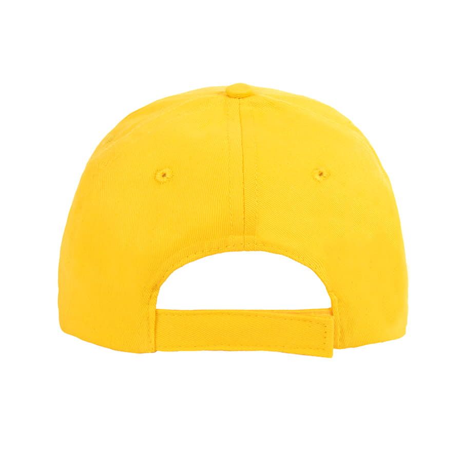 Бейсболка "Light", 5 клиньев,  застежка на липучке; желтый; 100% хлопок; плотность 150 г/м2