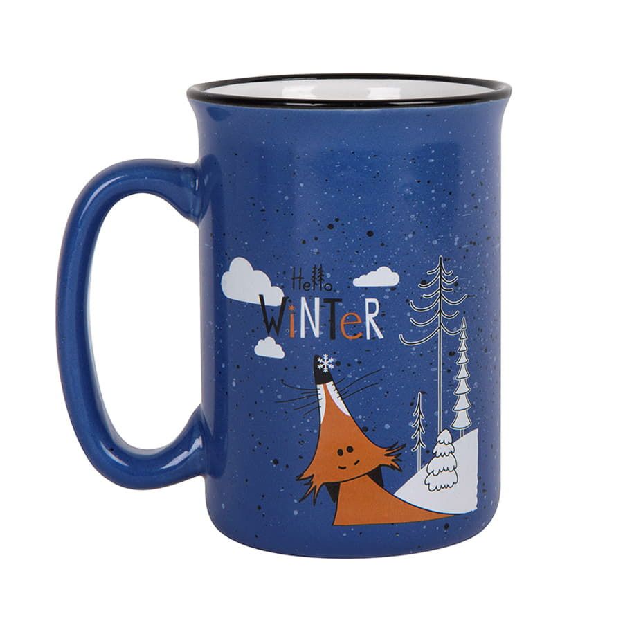 Кружка  UNIVERSE, голубой, 390мл, тонкая керамика