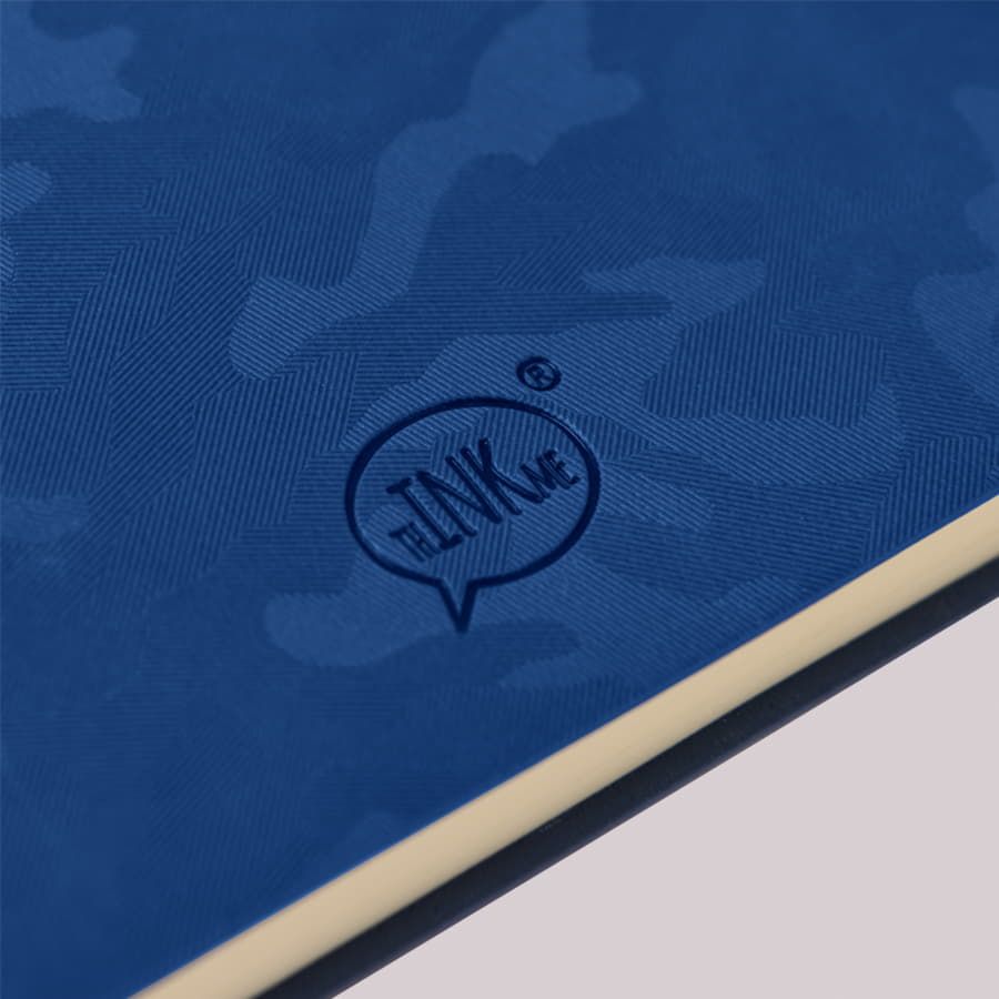 Бизнес-блокнот Tabby Funky, гибкая обложка, в линейку, темно-синий