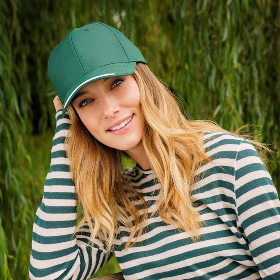 Бейсболка "ESTORIL-S", 6 клиньев, застежка на липучке; белый; 100% полиэстер,  170 г/м2