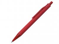 Ручка шариковая, пластик, софт тач, красный, Monaco