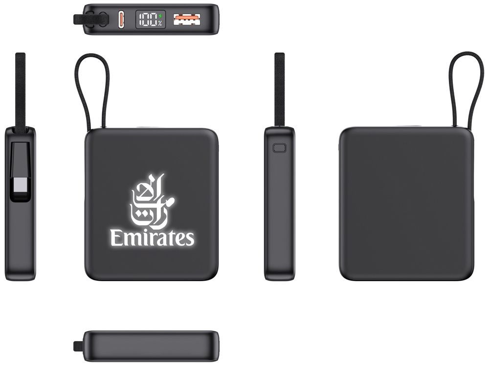 Внешний аккумулятор с подсветкой лого «Nex», 5000 мАч