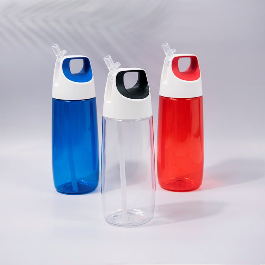 Бутылка для воды TUBE, 700 мл; 24х8см, прозрачный, пластик rPET