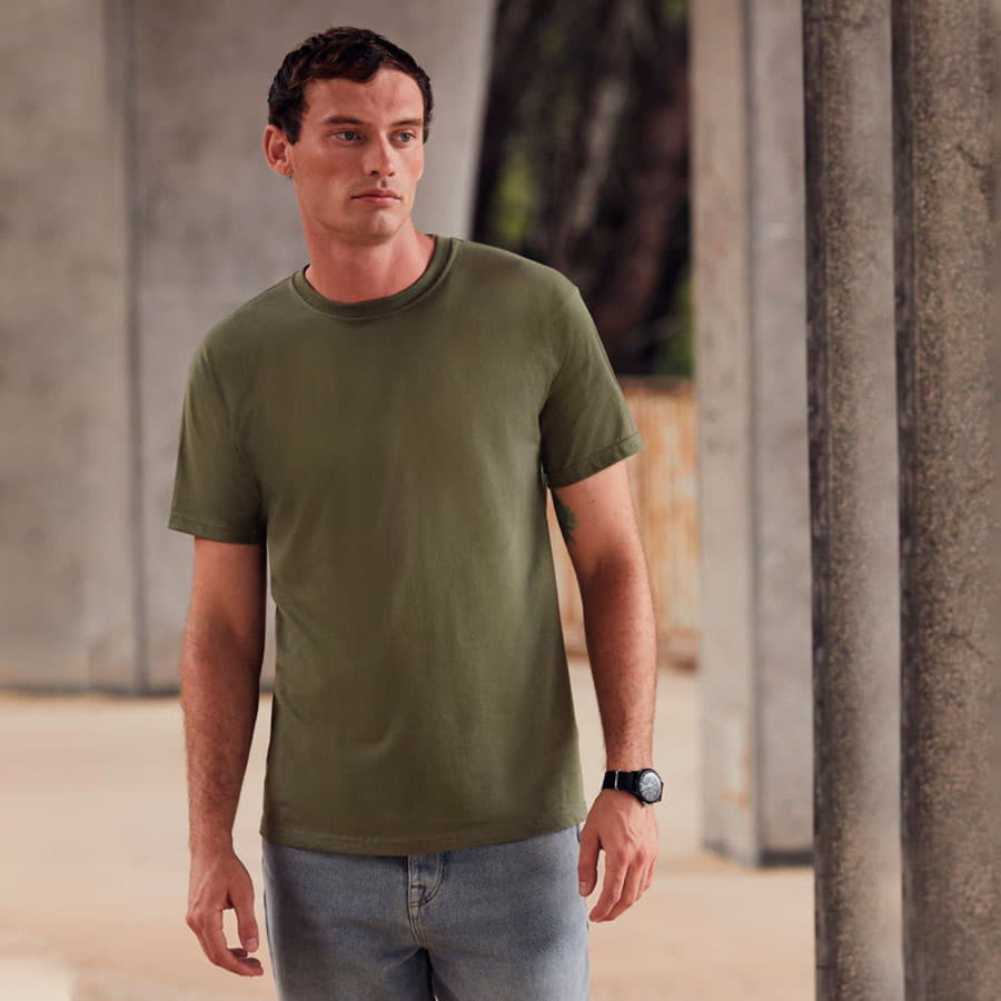 Футболка мужская "Super Premium T", белый_S, 100% хлопок, 190 г/м2