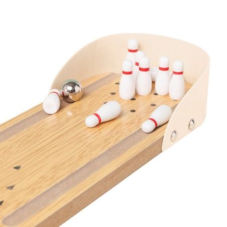 Настольная игра мини-боулинг Roll n' Fall, бежевый