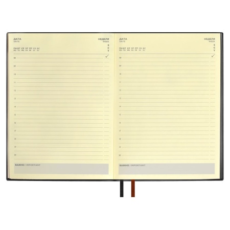 Ежедневник Avila, недатированный, черный