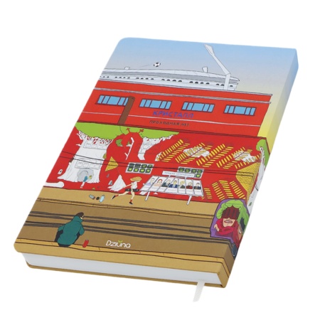 Записная книжка Dziuna Октябрьская в клетку 15 x 21 см