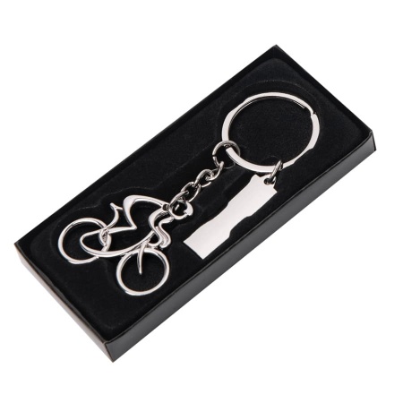 Брелок SILV CYCLIST; 4,0 x 4,0 x 0,4 см; металл