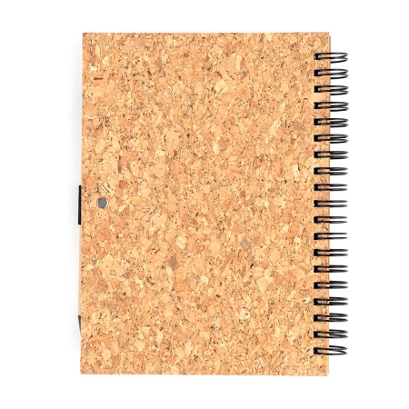 Блокнот Гарольд со стикерами и шариковой ручкой, черный