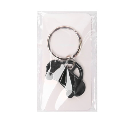 Брелок TONER CAR; 4,2 x 3 x 0,4 см; черный; металл/пластик