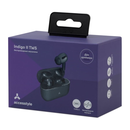 Беспроводные наушники Accesstyle Indigo TWS Black